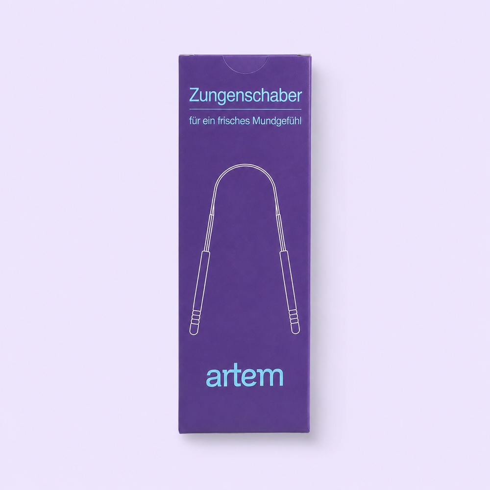 Zungenschaber mit Edelstahlbox