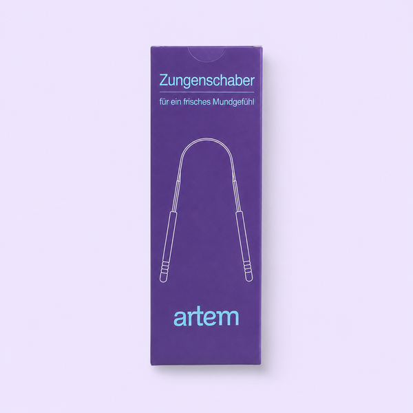 Zungenschaber mit Edelstahlbox
