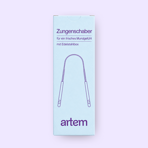 Zungenschaber mit Edelstahlbox